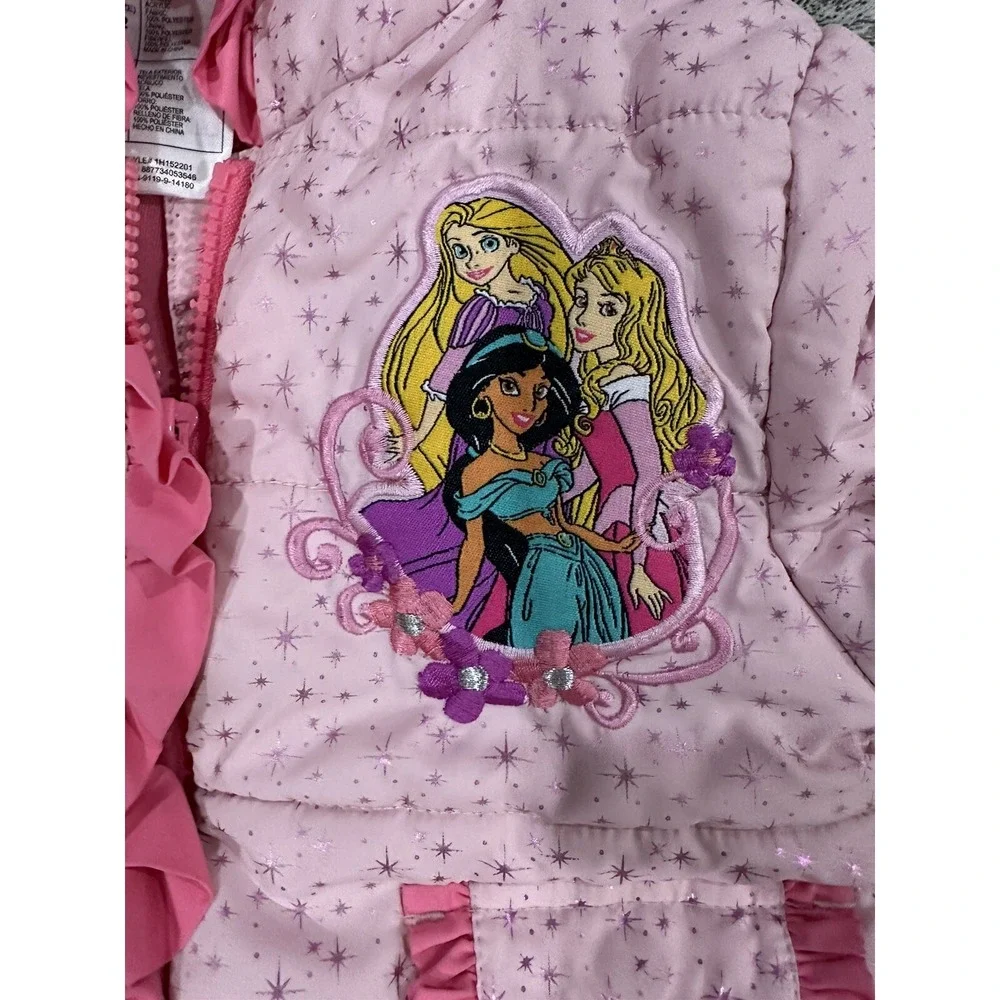 Disney Girls Princess Girls Kids Hooded Full Zip Jacket Size 2 Great Condition